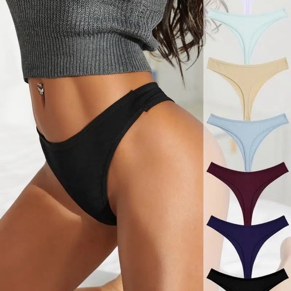 ♥️   Bundle of 7 ladies Solid Color Ribbed Panty Set  (Size=Small) ♥️ - Picture 1 of 8